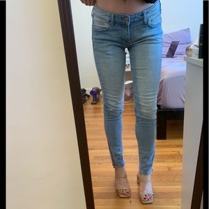 H&M Skinny Fit Ankle Jeans with side zippers